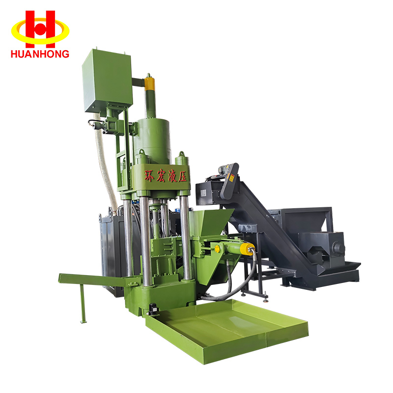 500 Ton Vertical Hydraulic Scrap Metal Copper Chips Briquette Machine