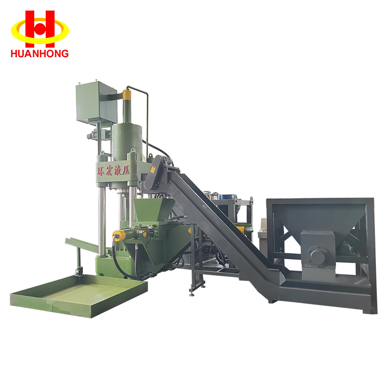 500 Ton Vertical Hydraulic Scrap Metal Copper Chips Briquette Machine