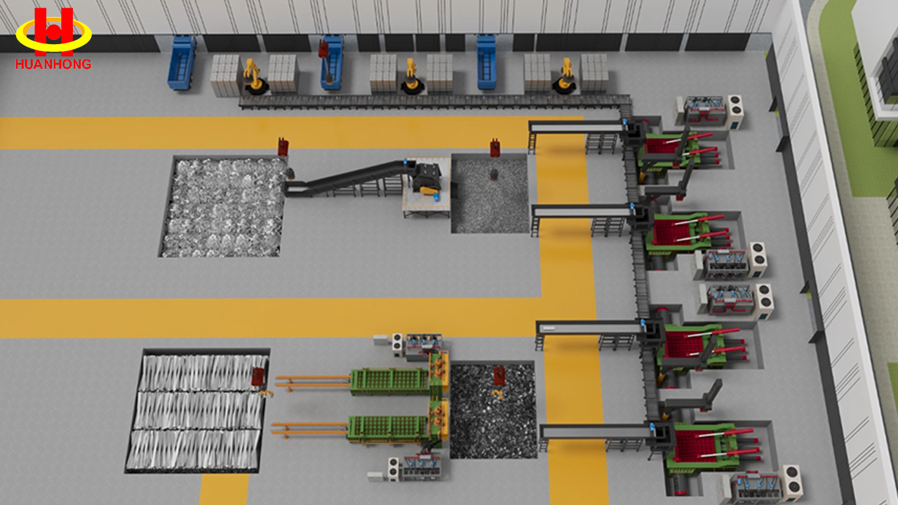 Automatic Scrap Metal Baler Production Line