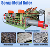 Hydraulic Scrap Steel Shavings Baling Machine Y81K-250