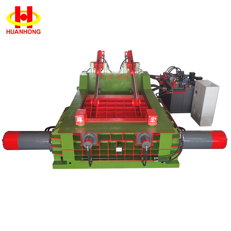 Double Master Cylinder Hydraulic Scrap Metal Waste Baling Press Baler