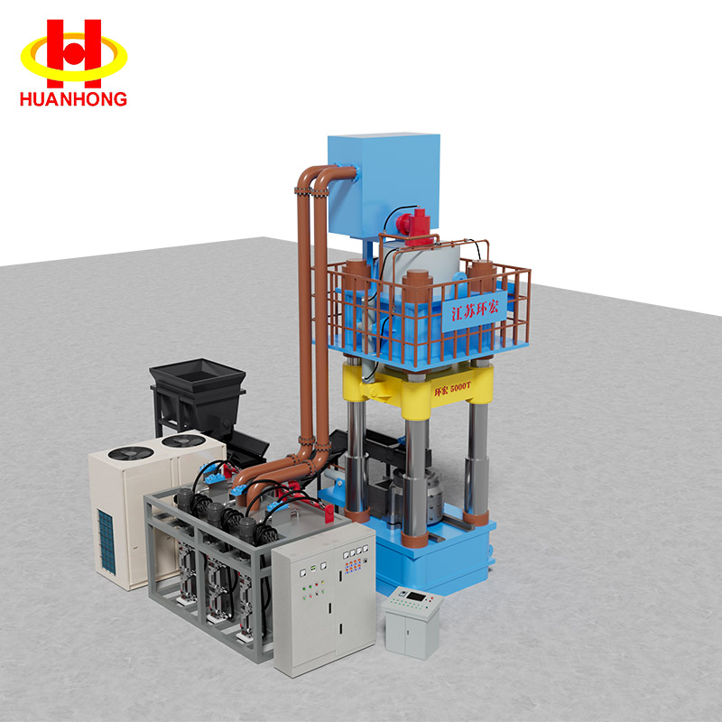 5000 Ton Large Scrap Metal Chip Briquette Vertical Press