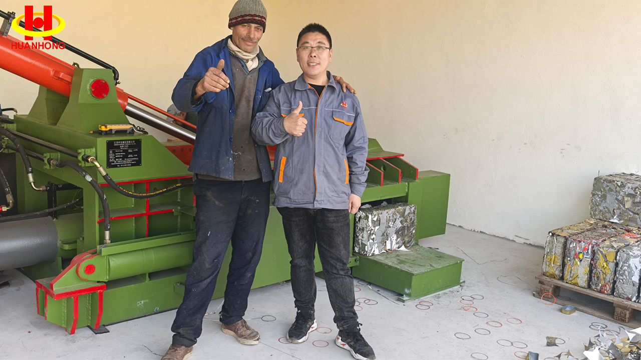 Y81T-125 Side-pushing Hydraulic Scrap Aluminum Cans Baler
