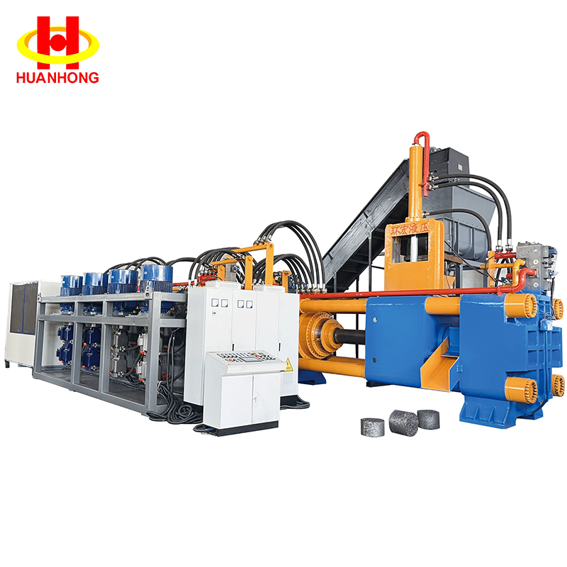 Horizontal Scrap Iron Chip Briquetting Machine