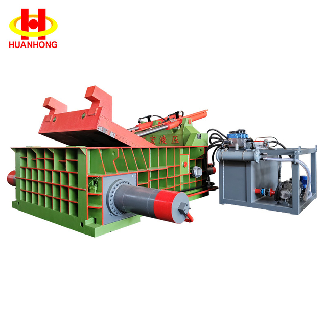 Waste Aluminum Shavings Recycling Scrap Metal Hydraulic Baler