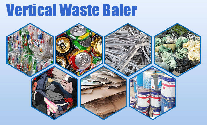Y82T-160 vertical waste baler application 1