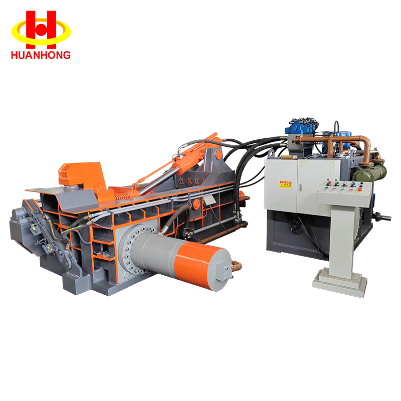 160 Ton Small Automatic Side Turning-out Scrap Metal Recycling Hydraulic Baler